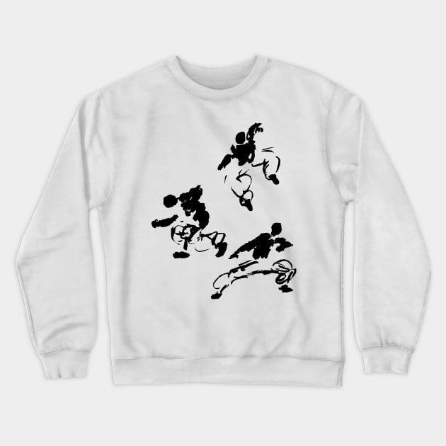 martial-arts fighters in a circle Crewneck Sweatshirt by Nikokosmos